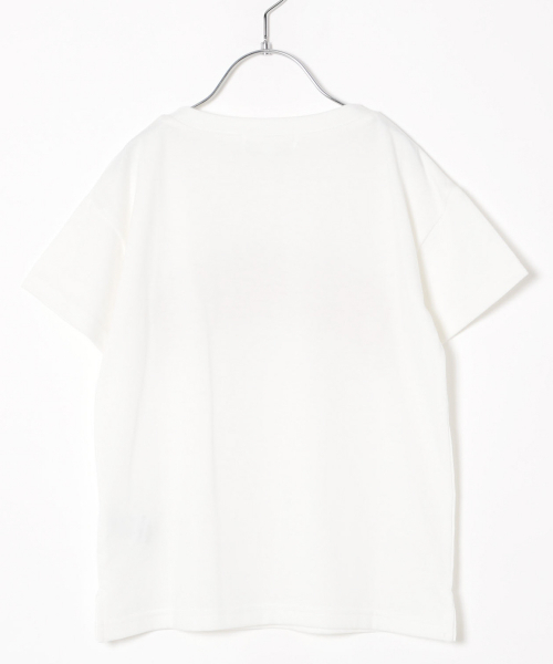 GLOBAL WORK（グローバルワーク）の「【キッズ】ロゴプリントチュニック半袖/830175（Tシャツ/カットソー・キッズ・ホワイト/ブラウン/グレー/ダークグレー/その他1・SMALL/MEDIUM/LARGE/X-LARGE/XX-LARGE）」の14枚目の写真