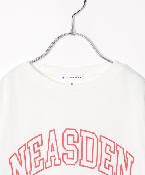GLOBAL WORK（グローバルワーク）の「【キッズ】ロゴプリントチュニック半袖/830175（Tシャツ/カットソー・キッズ・ホワイト/ブラウン/グレー/ダークグレー/その他1・SMALL/MEDIUM/LARGE/X-LARGE/XX-LARGE）」の16枚目の写真