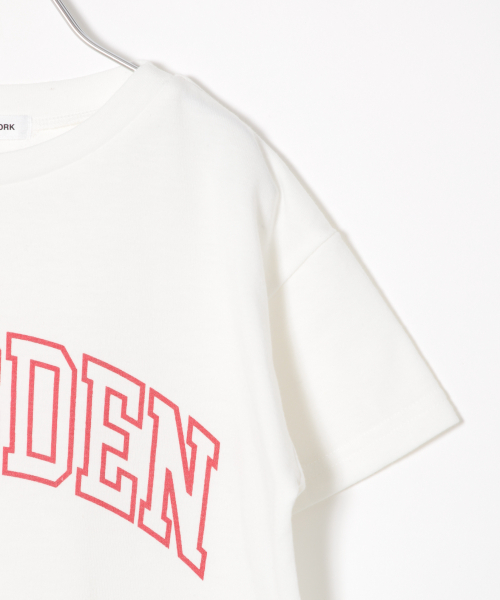 GLOBAL WORK（グローバルワーク）の「【キッズ】ロゴプリントチュニック半袖/830175（Tシャツ/カットソー・キッズ・ホワイト/ブラウン/グレー/ダークグレー/その他1・SMALL/MEDIUM/LARGE/X-LARGE/XX-LARGE）」の10枚目の写真