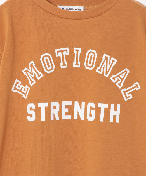 GLOBAL WORK（グローバルワーク）の「【キッズ】ロゴプリントチュニック半袖/830175（Tシャツ/カットソー・キッズ・ホワイト/ブラウン/グレー/ダークグレー/その他1・SMALL/MEDIUM/LARGE/X-LARGE/XX-LARGE）」の12枚目の写真