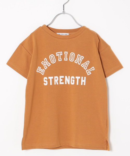 GLOBAL WORK（グローバルワーク）の「【キッズ】ロゴプリントチュニック半袖/830175（Tシャツ/カットソー・キッズ・ホワイト/ブラウン/グレー/ダークグレー/その他1・SMALL/MEDIUM/LARGE/X-LARGE/XX-LARGE）」の22枚目の写真
