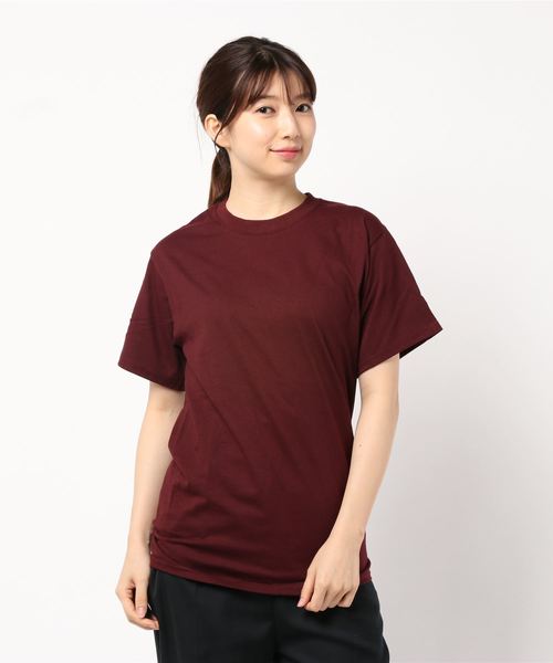 Champion（チャンピオン）の「［Champion］チャンピオン刺繍ロゴ入り半袖Tシャツ（Tシャツ/カットソー・レディース・ホワイト/ブラック/ネイビー/アッシュ/チャコールグレー/レッド系その他・LL/S/M/L）」の6枚目の写真