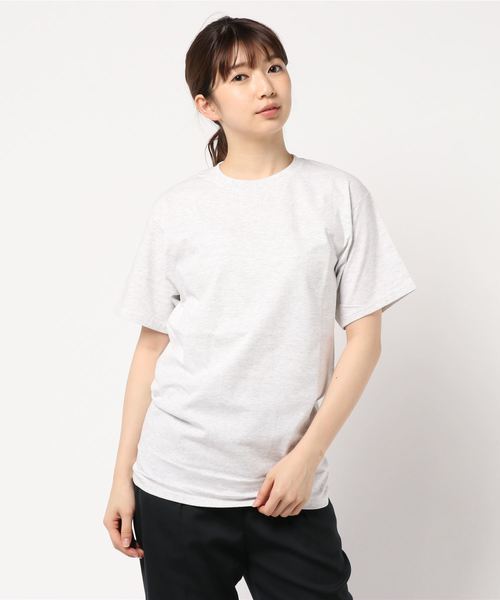 Champion（チャンピオン）の「［Champion］チャンピオン刺繍ロゴ入り半袖Tシャツ（Tシャツ/カットソー・レディース・ホワイト/ブラック/ネイビー/アッシュ/チャコールグレー/レッド系その他・LL/S/M/L）」の4枚目の写真