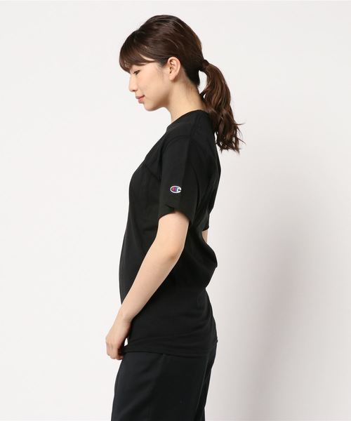 Champion（チャンピオン）の「［Champion］チャンピオン刺繍ロゴ入り半袖Tシャツ（Tシャツ/カットソー・レディース・ホワイト/ブラック/ネイビー/アッシュ/チャコールグレー/レッド系その他・LL/S/M/L）」の7枚目の写真