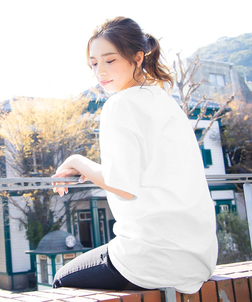 Champion（チャンピオン）の「［Champion］チャンピオン刺繍ロゴ入り半袖Tシャツ（Tシャツ/カットソー・レディース・ホワイト/ブラック/ネイビー/アッシュ/チャコールグレー/レッド系その他・LL/S/M/L）」の11枚目の写真