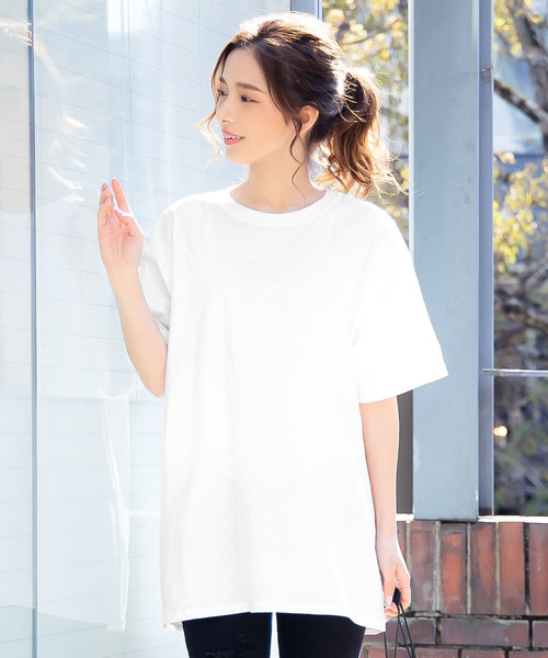 Champion（チャンピオン）の「［Champion］チャンピオン刺繍ロゴ入り半袖Tシャツ（Tシャツ/カットソー・レディース・ホワイト/ブラック/ネイビー/アッシュ/チャコールグレー/レッド系その他・LL/S/M/L）」の12枚目の写真