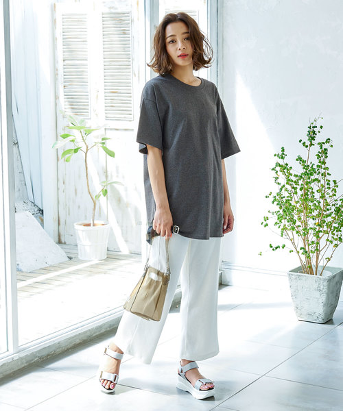 Champion（チャンピオン）の「［Champion］チャンピオン刺繍ロゴ入り半袖Tシャツ（Tシャツ/カットソー・レディース・ホワイト/ブラック/ネイビー/アッシュ/チャコールグレー/レッド系その他・LL/S/M/L）」の15枚目の写真