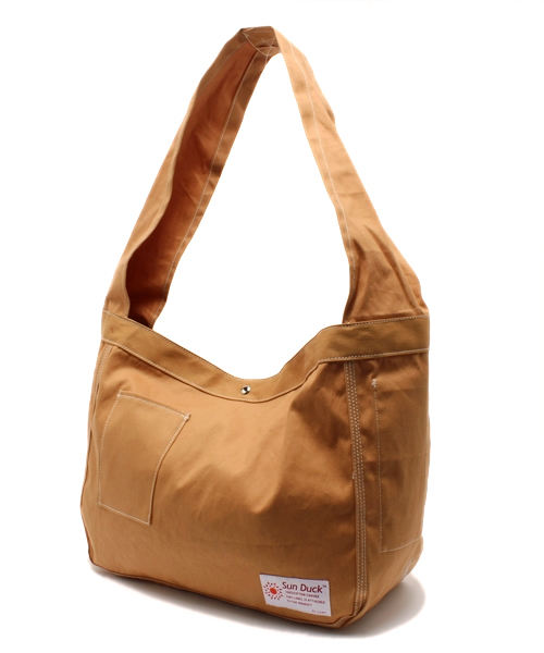 coen（コーエン）の「SUN DUCK（サンダック）NEWS PAPERバッグ（ショルダーバッグ・メンズ・ブラウン/オフホワイト・フリー）」の5枚目の写真