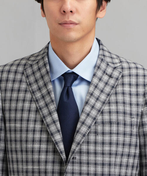 green label relaxing(グリーンレーベルリラクシング)の「W/LI チェック 3ボタン RGD NT 2PP- ジャケット(テーラードジャケット・メンズ・ベージュ/ネイビー・48/50/44/46/42)」の9枚目の写真