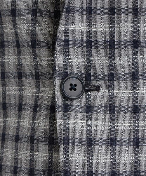 green label relaxing(グリーンレーベルリラクシング)の「W/LI チェック 3ボタン RGD NT 2PP- ジャケット(テーラードジャケット・メンズ・ベージュ/ネイビー・48/50/44/46/42)」の13枚目の写真