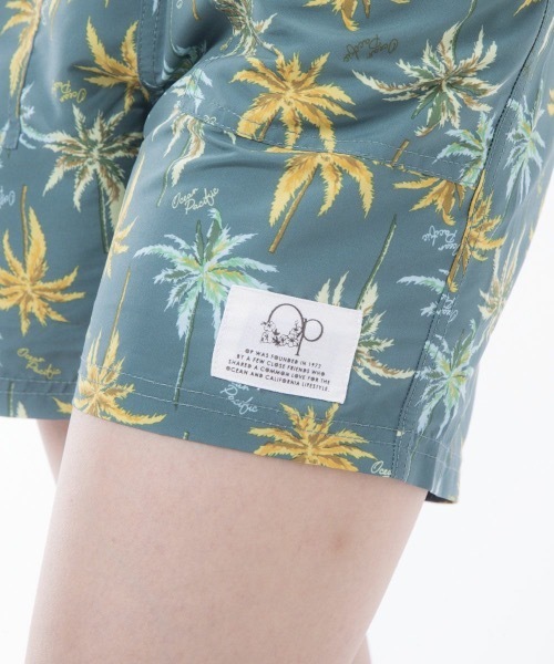 Ocean Pacific（オーシャンパシフィック）の「【OP】レディースボードショーツ / サーフショーツ / 水着/ボタニカルプリント ヨガウェア ピラティス トレーニングウェア（水着・レディース・ホワイト/ネイビー/カーキ・LARGE/X-LARGE/SMALL/MEDIUM）」の7枚目の写真