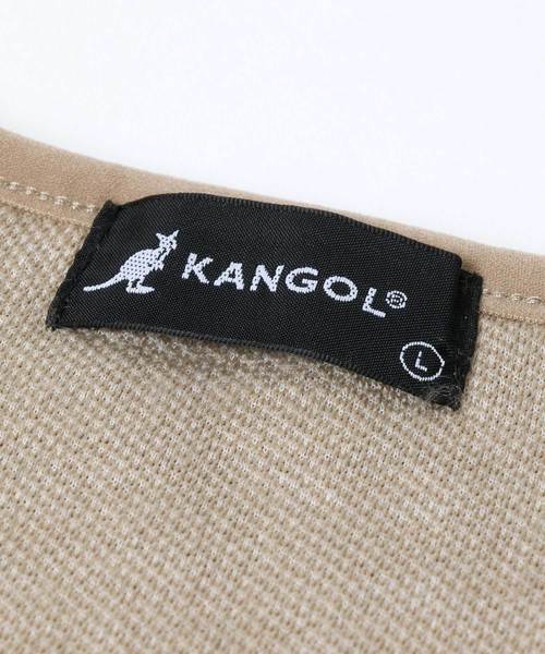 KANGOL(カンゴール)の「KANGOL/カンゴール オーバーサイズ カーペットボアブルゾン(ノーカラージャケット・メンズ・ブラック/ベージュ・M/L)」の6枚目の写真