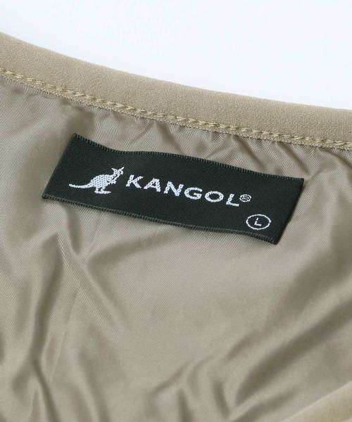 KANGOL(カンゴール)の「KANGOL/カンゴール オーバーサイズ カーペットボアブルゾン(ノーカラージャケット・メンズ・ブラック/ベージュ・M/L)」の15枚目の写真