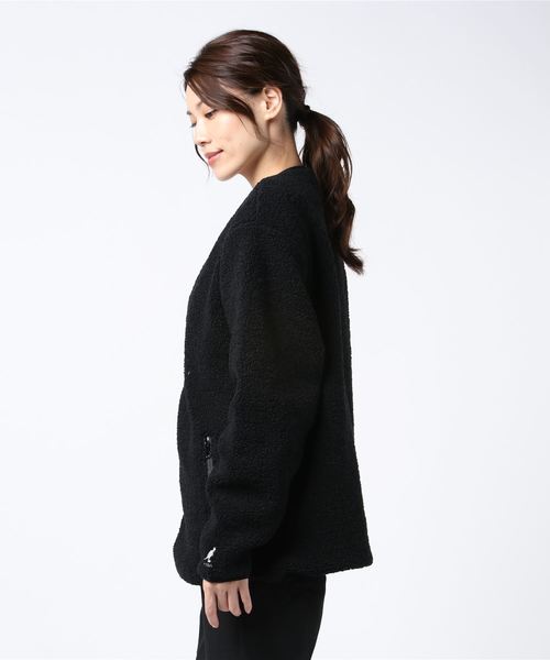 KANGOL(カンゴール)の「KANGOL/カンゴール オーバーサイズ カーペットボアブルゾン(ノーカラージャケット・メンズ・ブラック/ベージュ・M/L)」の21枚目の写真