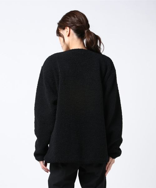 KANGOL(カンゴール)の「KANGOL/カンゴール オーバーサイズ カーペットボアブルゾン(ノーカラージャケット・メンズ・ブラック/ベージュ・M/L)」の20枚目の写真