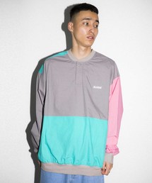 PANELED PULLOVER SHIRT