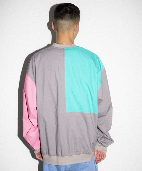 XLARGE（エクストララージ）の「PANELED PULLOVER SHIRT（シャツ/ブラウス・メンズ・グレー/ブルー・SMALL/MEDIUM/LARGE/X-LARGE）」の5枚目の写真