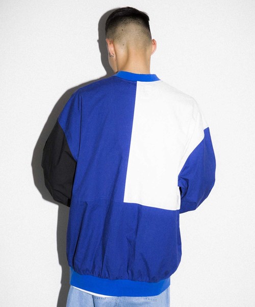 XLARGE（エクストララージ）の「PANELED PULLOVER SHIRT（シャツ/ブラウス・メンズ・グレー/ブルー・SMALL/MEDIUM/LARGE/X-LARGE）」の6枚目の写真