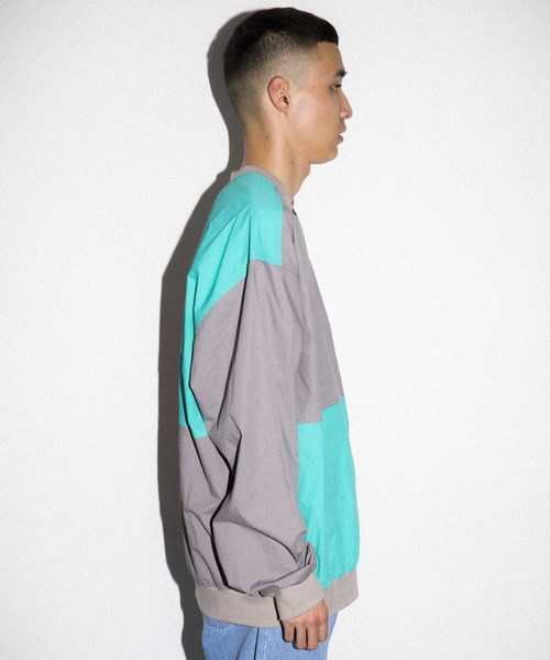 XLARGE（エクストララージ）の「PANELED PULLOVER SHIRT（シャツ/ブラウス・メンズ・グレー/ブルー・SMALL/MEDIUM/LARGE/X-LARGE）」の7枚目の写真