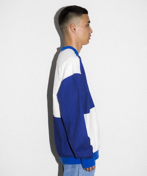 XLARGE（エクストララージ）の「PANELED PULLOVER SHIRT（シャツ/ブラウス・メンズ・グレー/ブルー・SMALL/MEDIUM/LARGE/X-LARGE）」の8枚目の写真