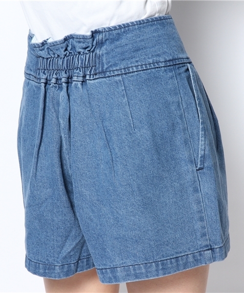 mystic（ミスティック）の「ハイウエストデニムショートパンツ（その他パンツ・レディース・ネイビー/ホワイト/ブルー・2/1）」の8枚目の写真