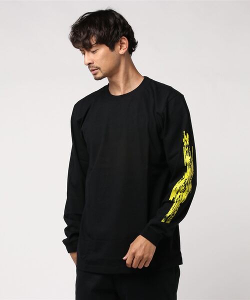 Sync.(スィンク)の「Sync.【KOSUKE KAWAMURA】LONG SLEEVE TEE "HALF"(Tシャツ/カットソー・メンズ・ホワイト/ブラック・MEDIUM/LARGE/X-LARGE/SMALL)」の6枚目の写真
