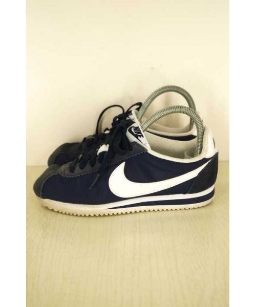 ブランド古着 クラシック コルテッツ ナイロン ネイビー 白 ナイロン スエード スニーカー Nike ナイキ のファッション通販 Zozoused