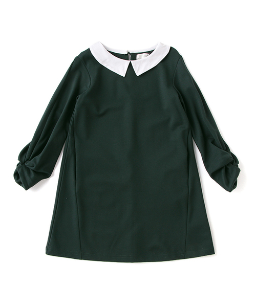 セール 衿付き長袖ポンチワンピース ワンピース B Room ビールーム のファッション通販 Zozotown