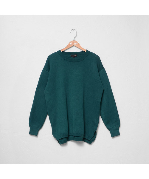 MinoriTY(マイノリティ)の「サイドスリットミラノリブドルマンビッグニット(ニット/セーター・メンズ・オフホワイト/ブラック/ワイン/ベージュ/チャコールグレー/ブラウン/グリーン/マスタード・M/L)」の14枚目の写真