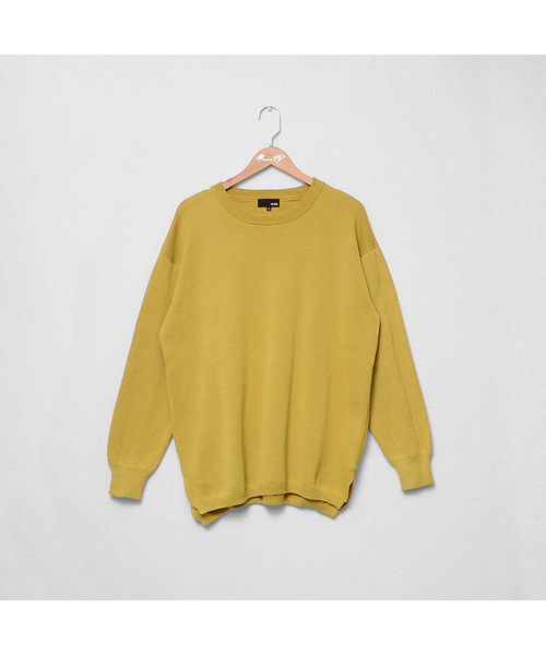 MinoriTY(マイノリティ)の「サイドスリットミラノリブドルマンビッグニット(ニット/セーター・メンズ・オフホワイト/ブラック/ワイン/ベージュ/チャコールグレー/ブラウン/グリーン/マスタード・M/L)」の15枚目の写真