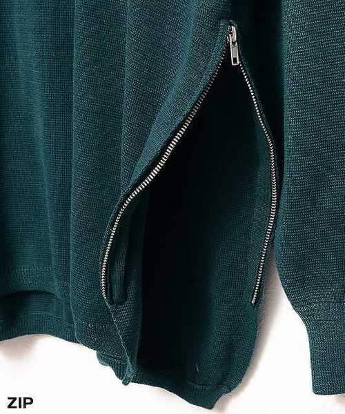 MinoriTY(マイノリティ)の「サイドスリットミラノリブドルマンビッグニット(ニット/セーター・メンズ・オフホワイト/ブラック/ワイン/ベージュ/チャコールグレー/ブラウン/グリーン/マスタード・M/L)」の17枚目の写真