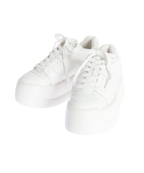 EMODA(エモダ)の「ハイカットバルキーウエッジスニーカー(スニーカー・レディース・ホワイト/ブラック・SMALL/MEDIUM/LARGE)」の3枚目の写真