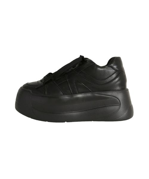 EMODA(エモダ)の「ハイカットバルキーウエッジスニーカー(スニーカー・レディース・ホワイト/ブラック・SMALL/MEDIUM/LARGE)」の10枚目の写真