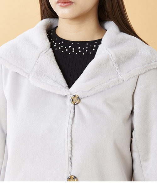 パターンフィオナ のファッション ムートンコート セール Pattern Fiona フェイクムートンロングコート ムートンコート Pattern Fiona