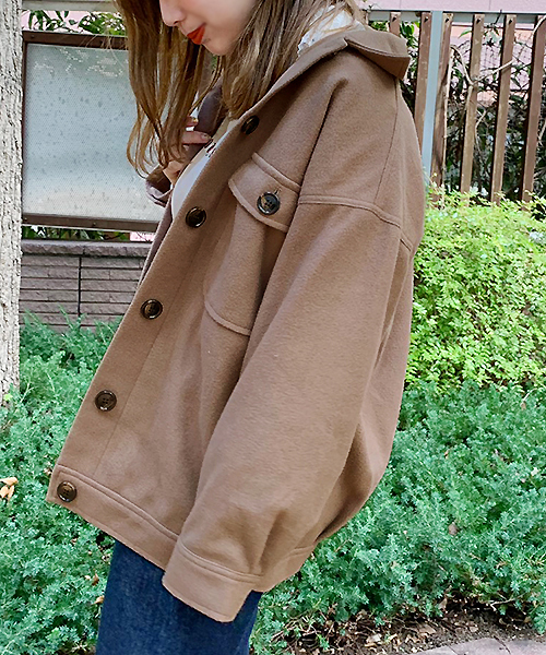 apres jour(アプレジュール)の「CPOメルトンジャケット【ZOZOTOWN限定アイテム】(ブルゾン・レディース・ライトベージュ/モカ/ベージュ/その他/ピンクベージュ・フリー)」の21枚目の写真