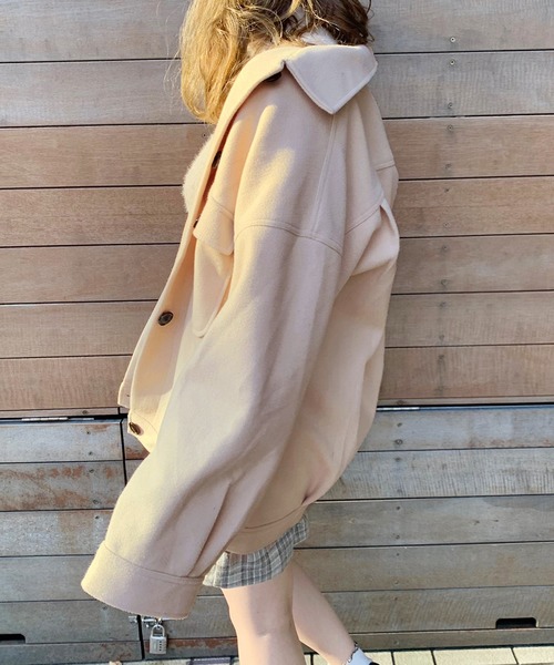 apres jour(アプレジュール)の「CPOメルトンジャケット【ZOZOTOWN限定アイテム】(ブルゾン・レディース・ライトベージュ/モカ/ベージュ/その他/ピンクベージュ・フリー)」の8枚目の写真