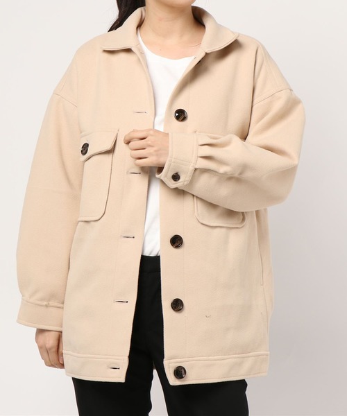apres jour(アプレジュール)の「CPOメルトンジャケット【ZOZOTOWN限定アイテム】(ブルゾン・レディース・ライトベージュ/モカ/ベージュ/その他/ピンクベージュ・フリー)」の11枚目の写真