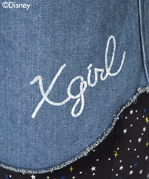X-girl（エックスガール）の「Disney（ディズニー） / CHEERING DENIM SHIRT（シャツ/ブラウス・レディース・インディゴブルー/ライトインディゴブルー・2/1）」の12枚目の写真