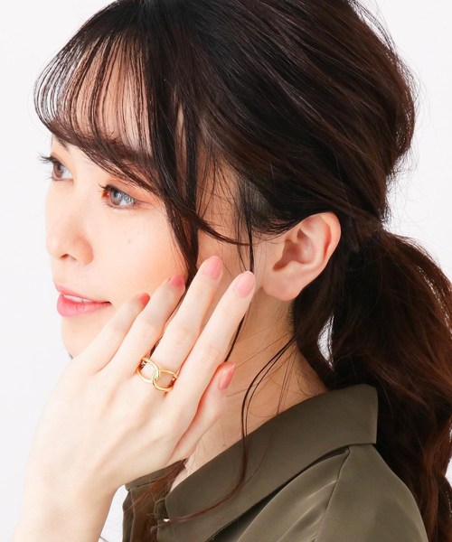 COCOSHNIK(ココシュニック)の「シルバー ワンストロークノット リング GP(リング・レディース・ホワイト系その他7・10号/12号/8号)」の6枚目の写真