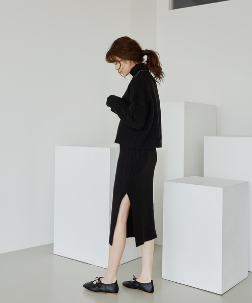 by muni:r（バイ ムニール）の「しわ加工 フラットシューズ（バレエシューズ・レディース・ブラック/アイボリー・23.0cm/24.0cm/25.0cm）」の13枚目の写真