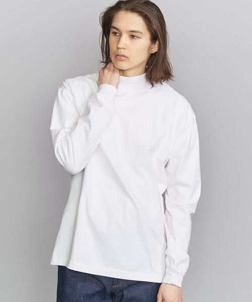 PANNILL（パニール）の「【別注】＜Pannill＞ MOCK L/TEE/カットソー（Tシャツ/カットソー・メンズ・ホワイト/ブラック・MEDIUM/LARGE/SMALL）」の2枚目の写真