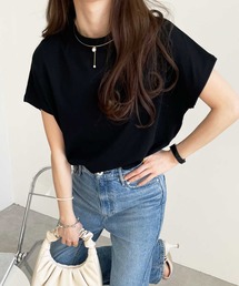 GeeRA | 【20夏新着】綿100％プチハイネックＴシャツ(Tシャツ/カットソー)