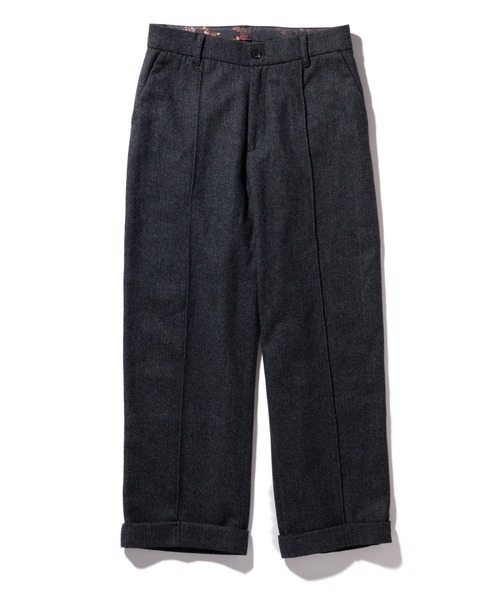 glamb(グラム)の「Herringbone wide slacks / ヘリンボーンワイドスラックス(スラックス・メンズ・ブラウン/ブラック・M/L)」の4枚目の写真