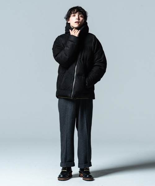 glamb(グラム)の「Herringbone wide slacks / ヘリンボーンワイドスラックス(スラックス・メンズ・ブラウン/ブラック・M/L)」の15枚目の写真