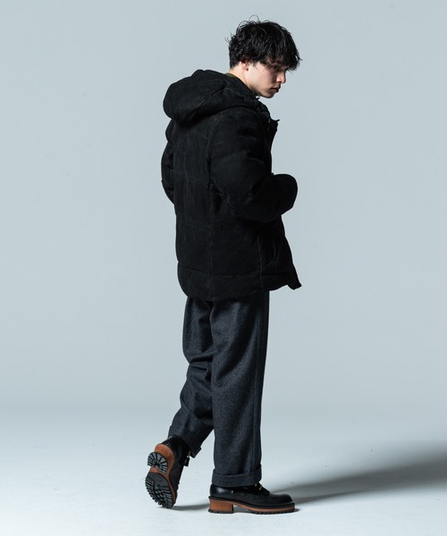 glamb(グラム)の「Herringbone wide slacks / ヘリンボーンワイドスラックス(スラックス・メンズ・ブラウン/ブラック・M/L)」の16枚目の写真