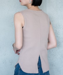 Aunt Marie's | AUNT MARIE'S バックスリットノースリーブカットソー(Tシャツ/カットソー)