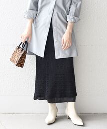 【WEB限定】透かしレイヤードスカート◇