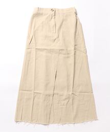 フロントスリットアイラインロングスカート