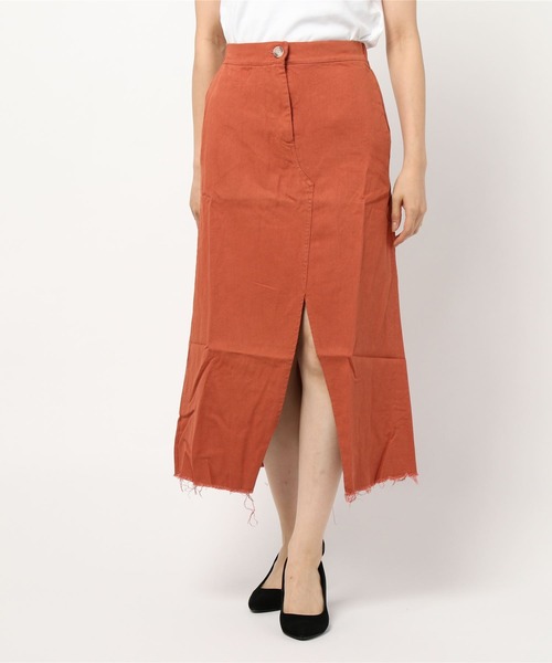 frunco（フランコ）の「フロントスリットアイラインロングスカート（スカート・レディース・ブラック/オレンジ/アイボリー・FREE）」の17枚目の写真