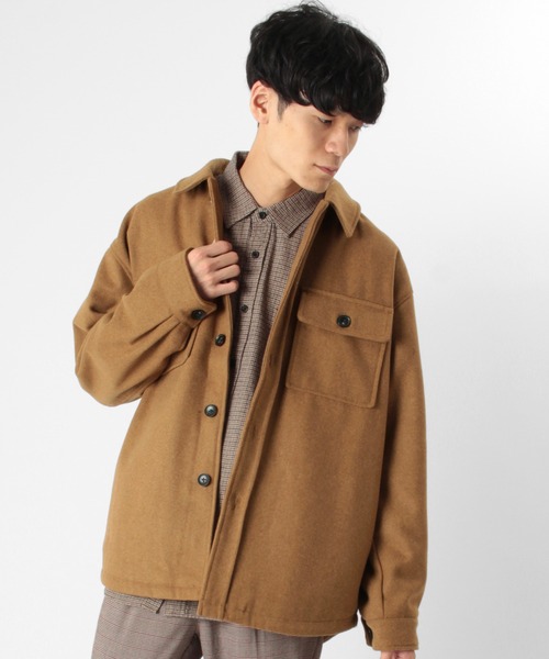 セール】ウールブレンドCPOジャケット（ブルゾン）｜make a ray